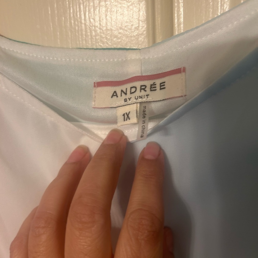 Andrew By Unit Color Block Dress Size 1x - image 7